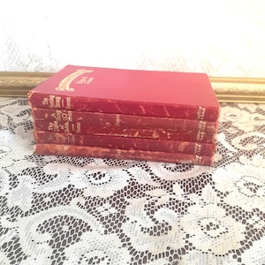 Vintage poetry book set, Edgar A. Guest collection, 5 hardcover volumes, classic American poet