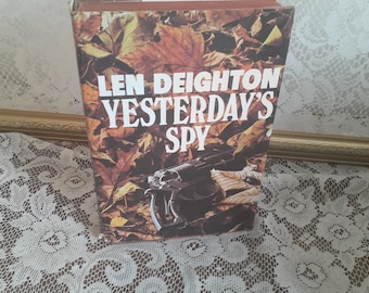 Vintage 'Yesterday's Spy' Hardcover Thriller by Len Deighton (1975)