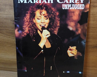 Sheet Music book, Mariah Carey Unplugged, 1992, Piano Vocal Guitar, Vintage Songbook