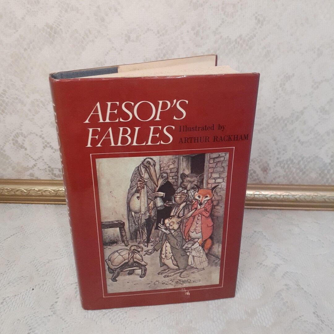 Arthur Rackham Illustrated Book, Aesop's Fables 1912 Vintage Facsimile ...