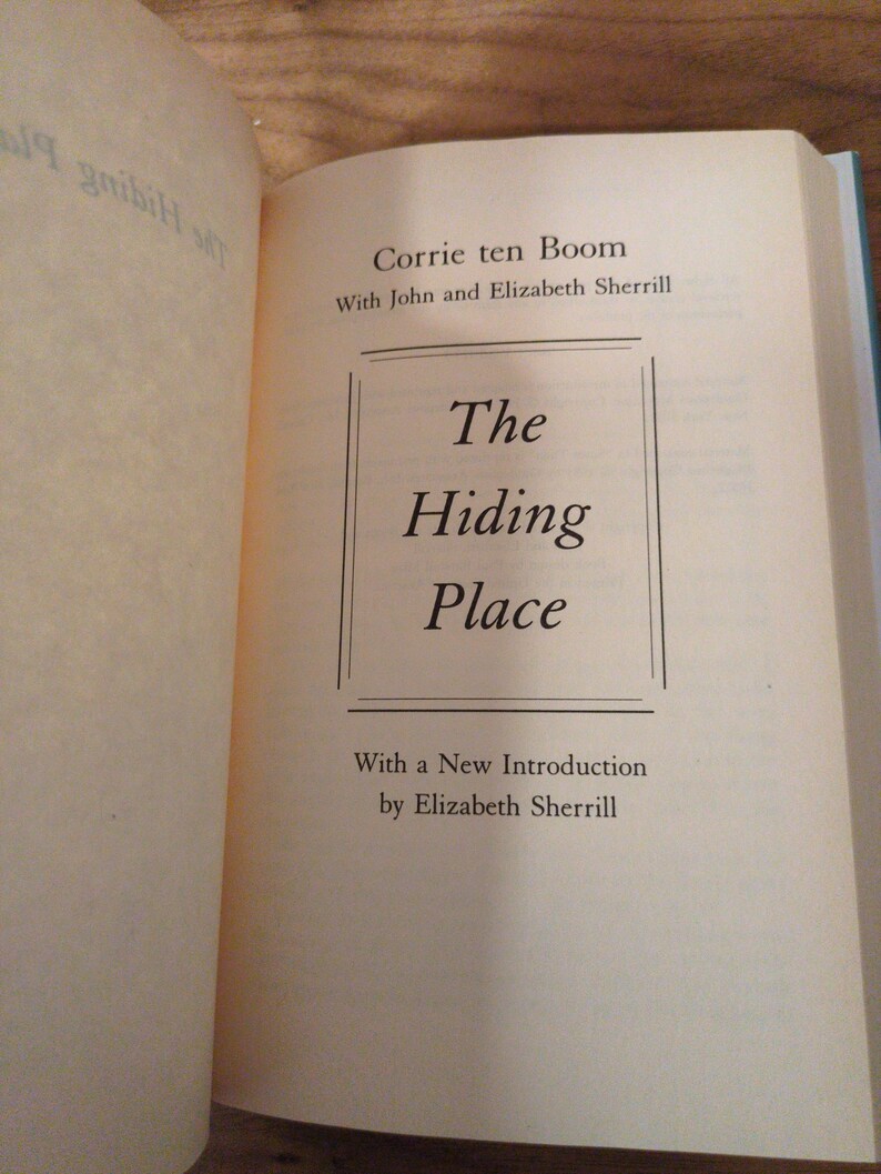 The Hiding Place Book Corrie Ten Boom 1992 Hardcover WWII Memoir - Etsy