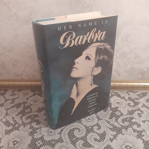 celebrity biography book, Her Name is Barbra book, Barbra Streisand, Randall Riese 1993, vintage music icon bio, hardcover