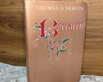 Italian literature biography book Boccaccio by Thomas G Bergin 1981 hardcover
