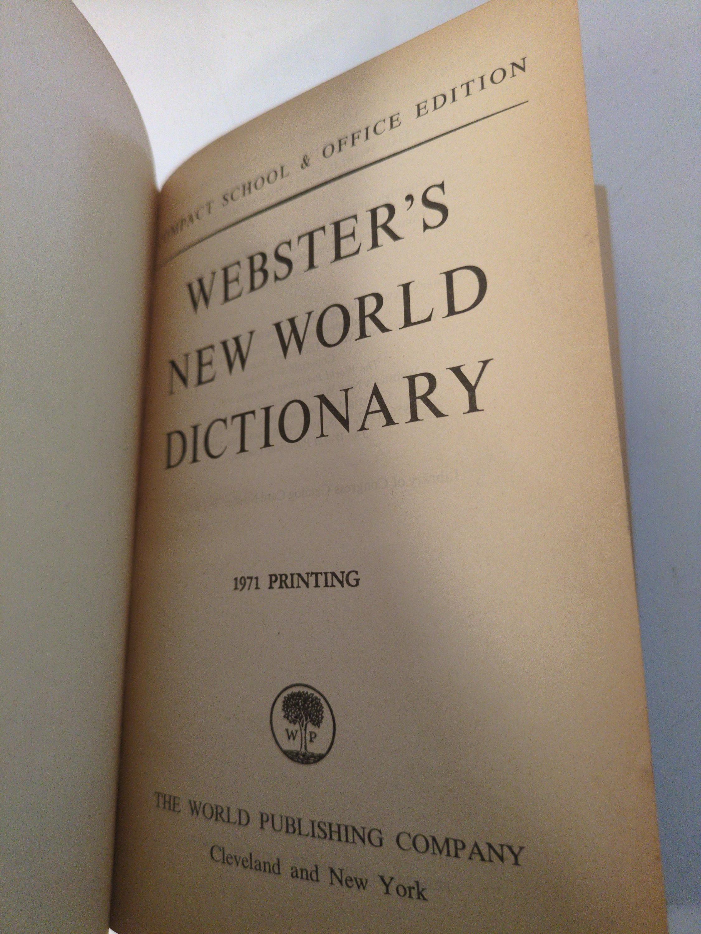 Webster's New World Dictionary School and Office Edition, Vintage