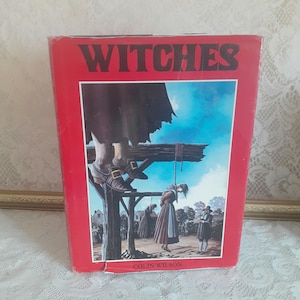 Witches Vintage Hardcover Book: 1981 Occult Folklore, Magic History