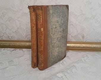 Antique George Crabbe Poetry Set: 1810 Hardcover, 2-Volume Edition