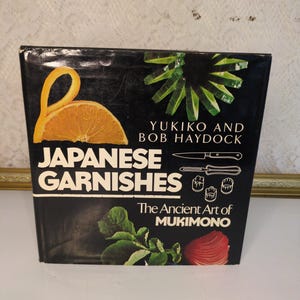 Mukimono Art Book: Japanese Food Carving, 1980 Vintage Hardcover