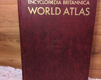 Vintage 1949 World Atlas Book, Encyclopedia Britannica - Etsy