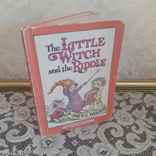 The Little Witch and The Riddle by Bruce Degen, Vintage 1980 Hardcover Children's I Can Read Book