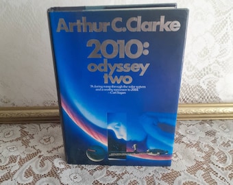 2010: Odyssey Two by Arthur C. Clarke 1982 First Edition Hardcover Book, Vintage Science Fiction Novels (E)