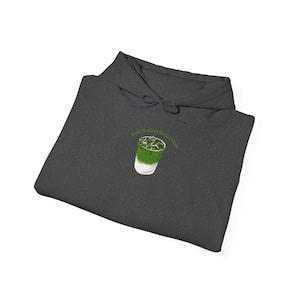 Iced Matcha Social Club Hooded Sweatshirt | Trendy Matcha Apparel, Gifts for Tea Lovers, Chill Vibe Fashion, Cozy Unisex Hoodie, Matcha