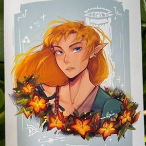Link TOTK Sundelion Legend of Zelda Tears of the Kingdom Art Print