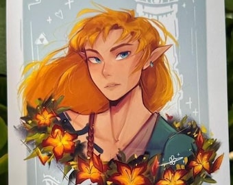 Link TOTK Sundelion Legend of Zelda Tears of the Kingdom Art Print