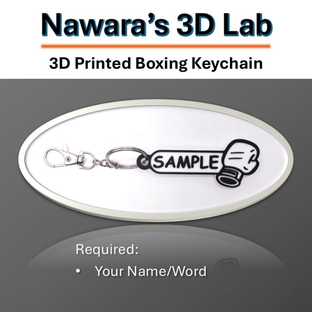 Personalized Boxing Keychain - 3D Printed - Etsy