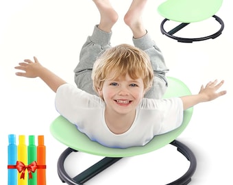 Chaise De Spinning Sensorielle Pour Enfant, Pour Autisme, Siège De Spinning Sensoriel, Pour Intérieur/extérieur, Amélioration De L'équilibre Et De La Coordination, Siège Pivotant Pour Filles Et