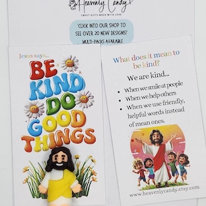 Mini figura de Jesús, tarjetas de bolsillo del Pequeño Jesús, regalos de fiesta de la iglesia, estudio bíblico, regalos religiosos para niños y adultos, regalo de catecismo