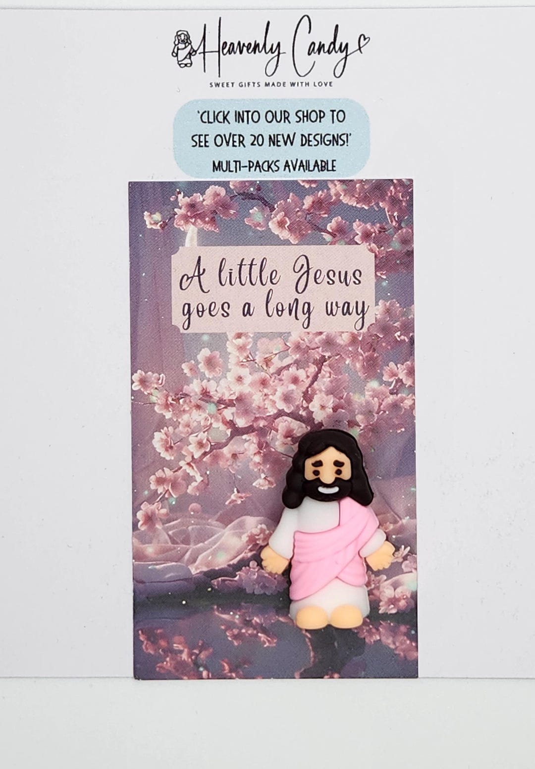 Mini Jesus Figurine, Little Jesus Pocket Cards, Church Party Favors ...