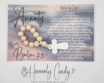 anxiety fidget gift, sensory fidget, stress relief, emotional support, calming fidget, anxiety relief, anxiety psalms 23, read description
