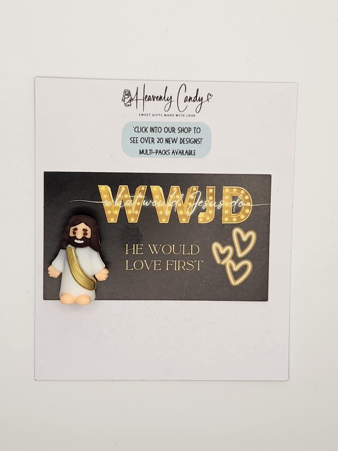 Mini Jesus Figurine, Little Jesus Pocket Cards, Church Party Favors ...