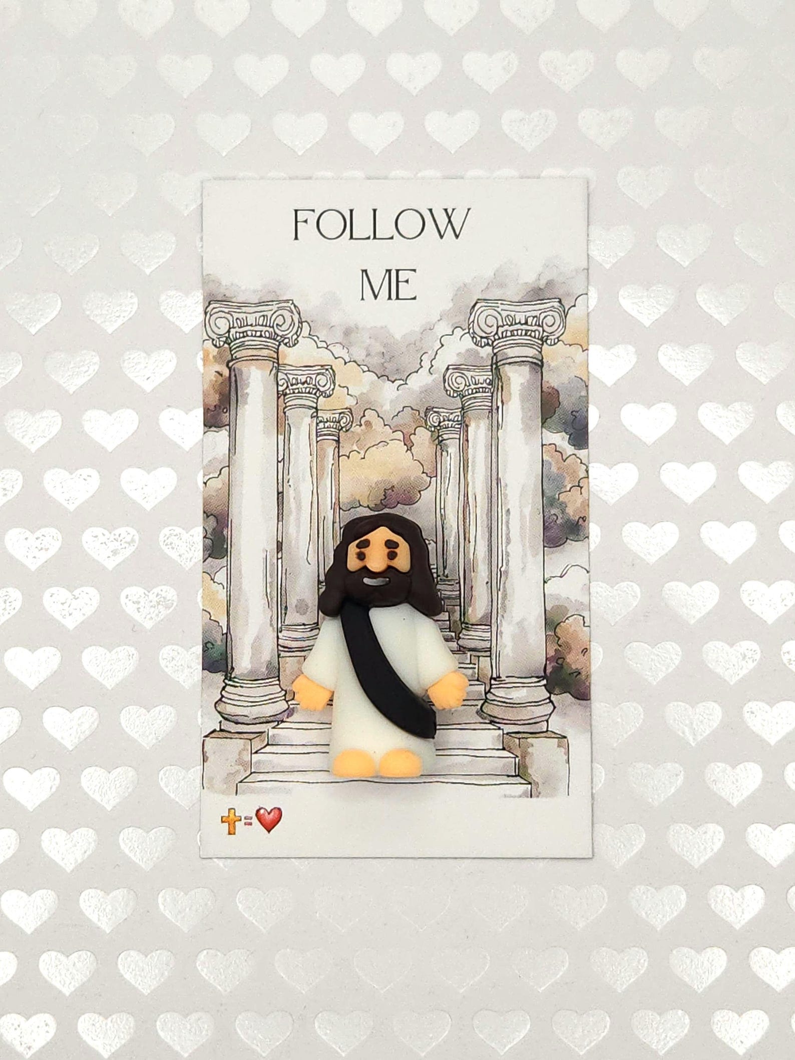 Mini Jesus Figurine, Little Jesus Pocket Cards, Church Party Favors ...