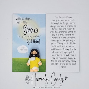 Mini-Jesus-Figur, kleine Jesus-Taschenkarten, kirchliche Gastgeschenke, Bibelarbeit, religiöse Geschenke für Kinder und Erwachsene, Katechismusgeschenk