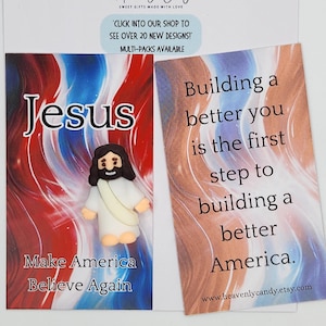 Mini-Jesus-Figur, kleine Jesus-Taschenkarten, kirchliche Gastgeschenke, Bibelarbeit, religiöse Geschenke für Kinder und Erwachsene, Katechismusgeschenk