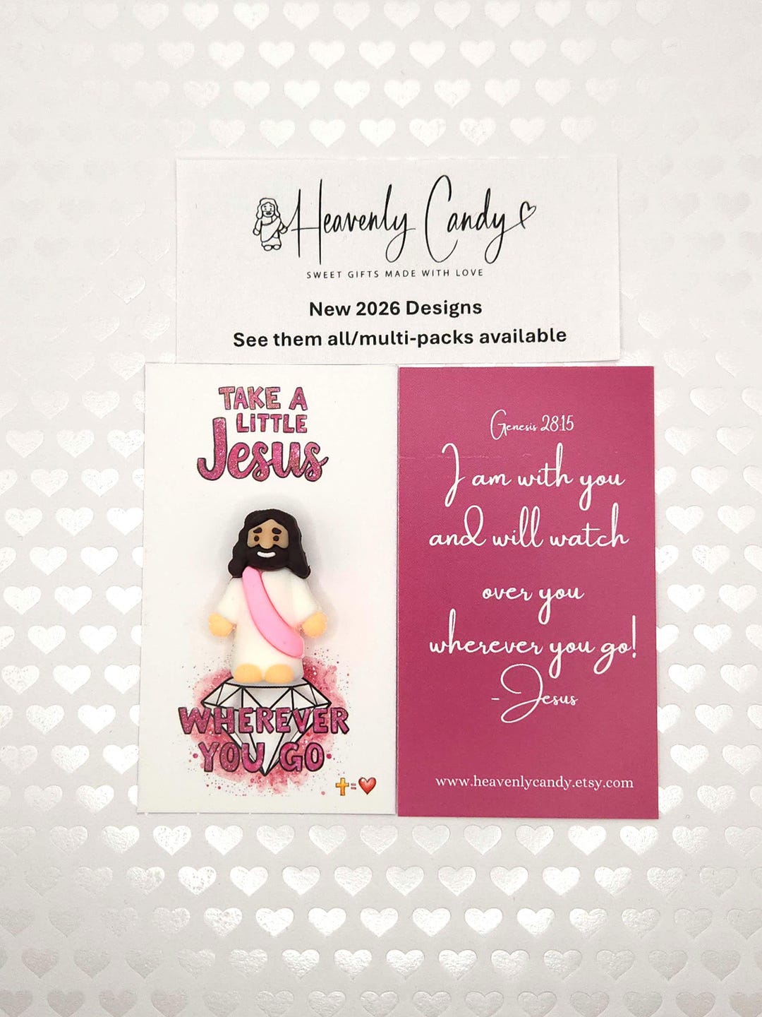Mini Jesus Figurine, Little Jesus Pocket Cards, Church Party Favors ...