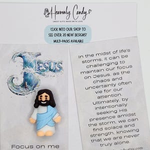 Mini-Jesus-Figur, kleine Jesus-Taschenkarten, kirchliche Gastgeschenke, Bibelarbeit, religiöse Geschenke für Kinder und Erwachsene, Katechismusgeschenk