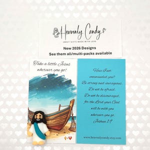 Mini-Jesus-Figur, kleine Jesus-Taschenkarten, kirchliche Gastgeschenke, Bibelarbeit, religiöse Geschenke für Kinder und Erwachsene, Katechismusgeschenk
