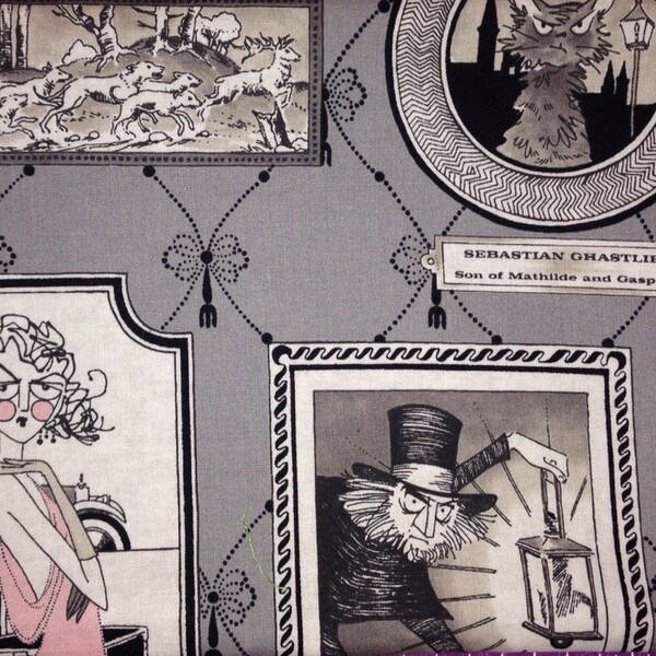 Ghastlies Portrait Lined Zipper Pouch.