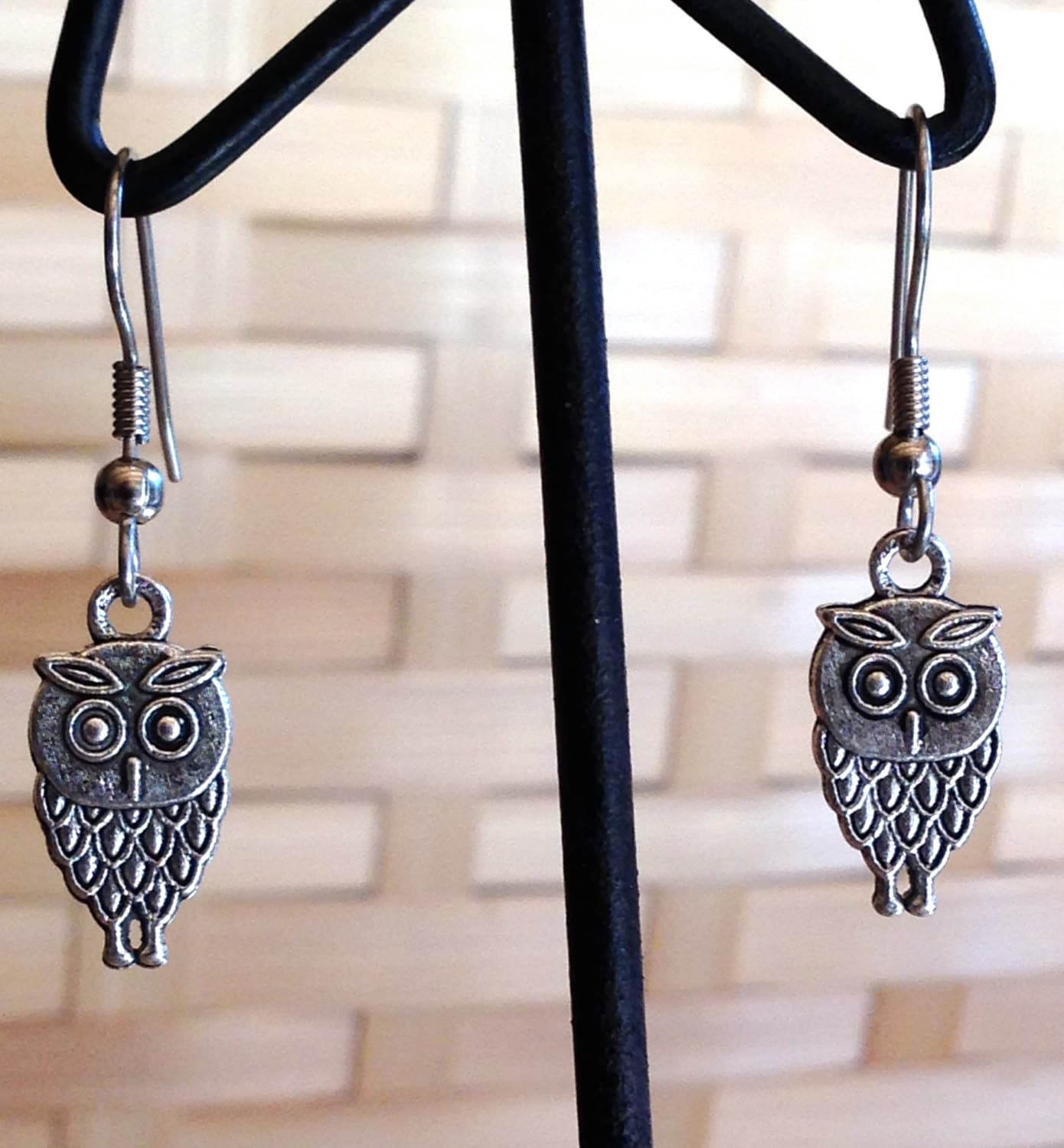 E80 Small Owl Earrings