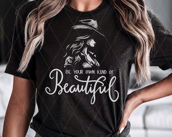 Vaquera occidental PNG, sé tu propio tipo de hermosa PNG, descarga digital estética de rodeo, diseño de sublimación occidental, clipart de vaquera boho