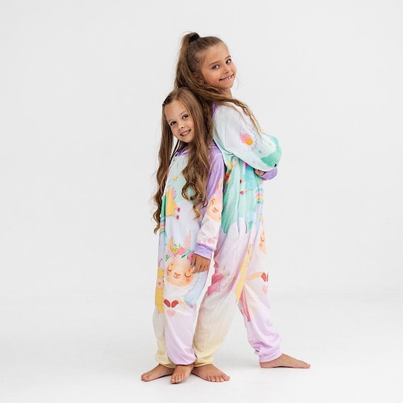 Kigurumi para niños, pijamas suaves de unicornio y llama, mono de