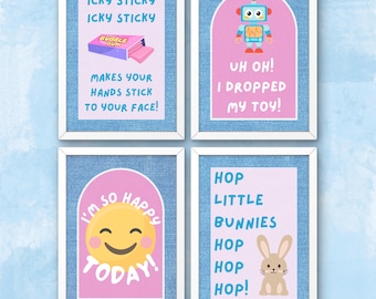 Ms Rachel Nursery Rhymes Printable Digital Download Wall Decor