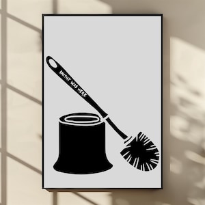 Gavin and Stacey Bathroom Print: Smithy Toilet Brush Art (Digital Download)