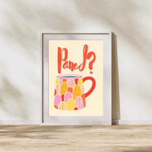 Walisisch Print Paned | Walisische Küche Poster | Vintage Geschenke | Cymraeg | Wales Cuppa Druck | Walisische Kultur | Paned Print | Tee aus Walisisch