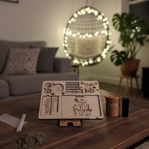 Rolling Tray SVG File Laser Engraving