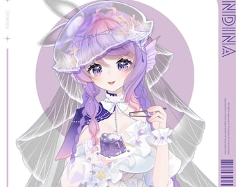 Live2D Public Premade Model VTuber | 【Andina】 | Over 18 expressions