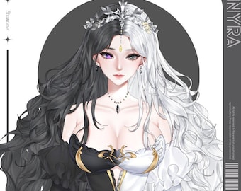 Live2D Public Premade Model VTuber | Angel Girl Nyra | Fully Rigged | Ready to Use VTube Studio Model