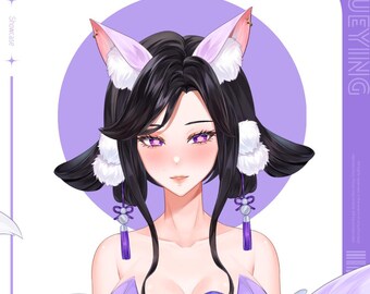 Live2D Public Premade Model VTuber | 【XueYing】 | Over 11 expressions