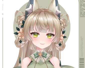 Live2D Public Premade Model VTuber | Fox Maid | 【Akari】 | Over 40 expressions