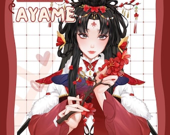 Live2D Public Premade Model VTuber | 【Ayame】 | Over 9 expressions