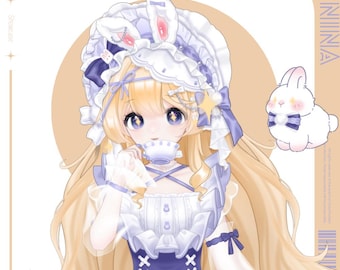 Live2D Public Premade Model VTuber | 【Nina】 | 20 expressions