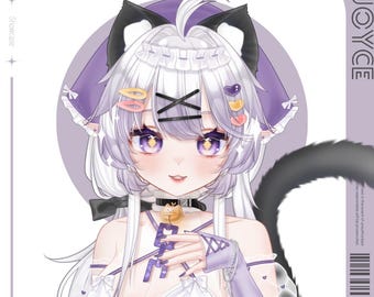 Publiczny, gotowy model Live2D VTuber | Słodka kocica Joyce | W pełni zmontowany | Gotowy do użycia model VTube Studio