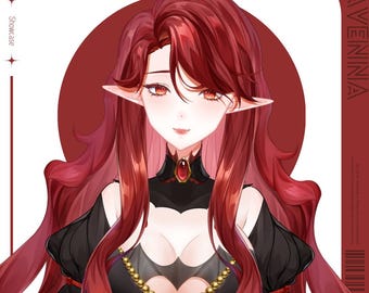 Live2D Public Premade Model VTuber | 【Ravenna】 | Over 10 expressions