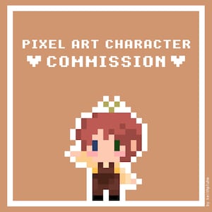 Custom Cute Pixel Art Character - Commission