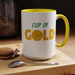 St. Patrick&#39;s Day Coffee Mug, Fun and Unique Gift, Coffee Lover&#39;s Treasure, Lucky Charm, Great for Celebrations