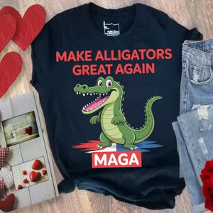 Make Alligators Great Again, Maga, Political tshirt, Maga tshirt, Digital Art Print,300 DPI, and High-Res PNG SVG usa png svg funny shirt