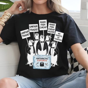 Pinguine gegen Zollgebühren png, svg Digitaler Download, lustiger Anti-Trumpf, subtiler DFT-Widerstand Anti-MAGA-Protest-Shirt Heard Island, Pinguine