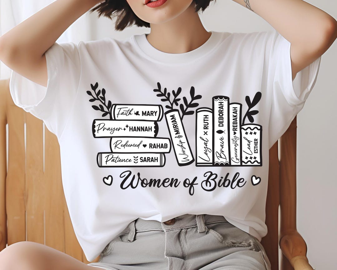 Books Women of the Bible Sublimation Design | Christian Sublimation ...